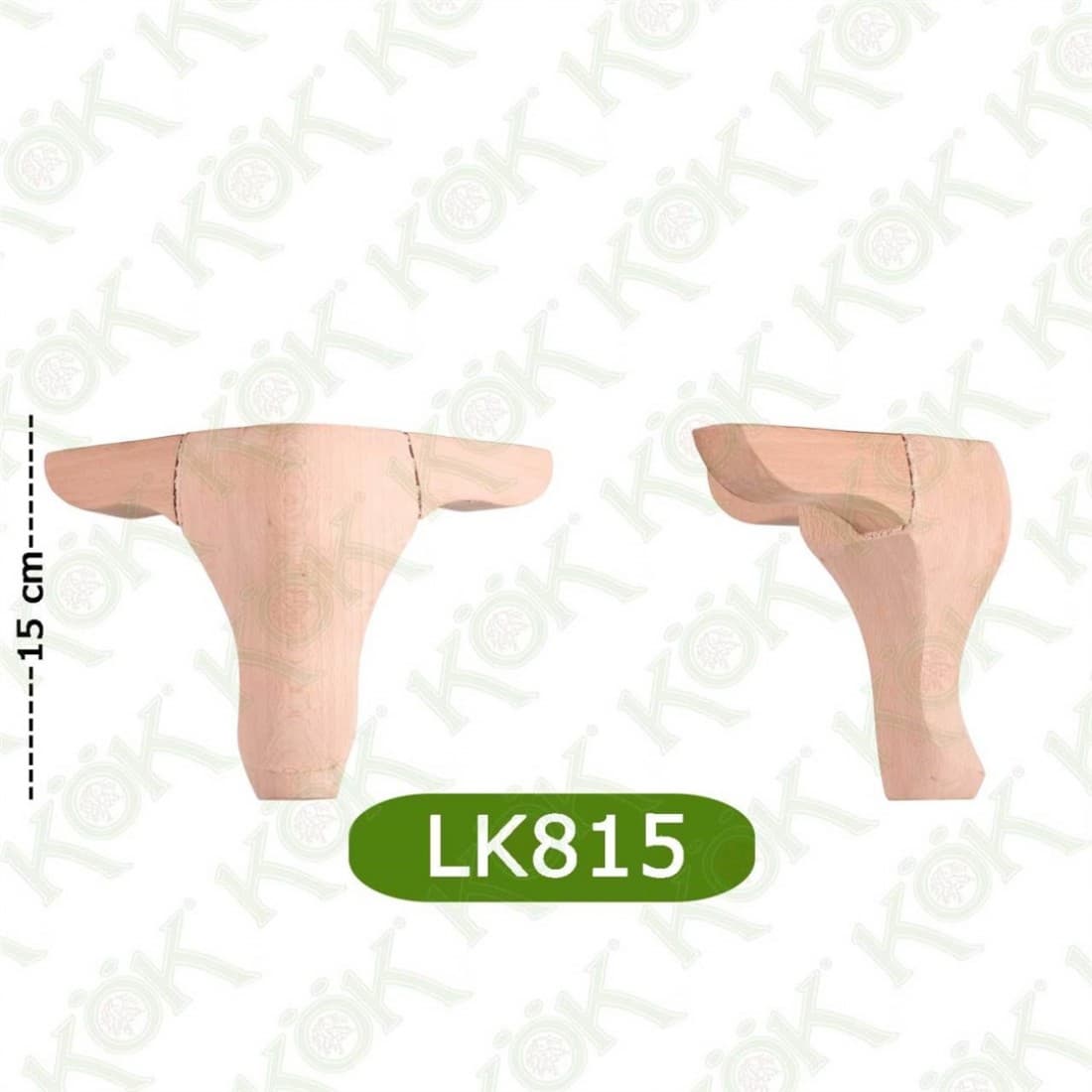 LK815 Kulaklı Klasik Lükens Ayak 8*8*15
